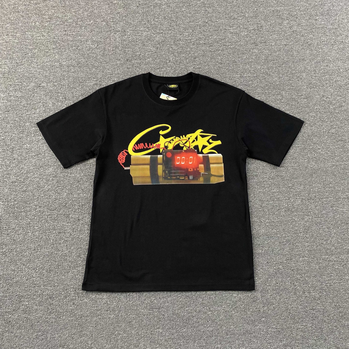 Corteiz Timebomb Tee Black