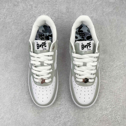 A Bathing Bape Sta White Silver Grey