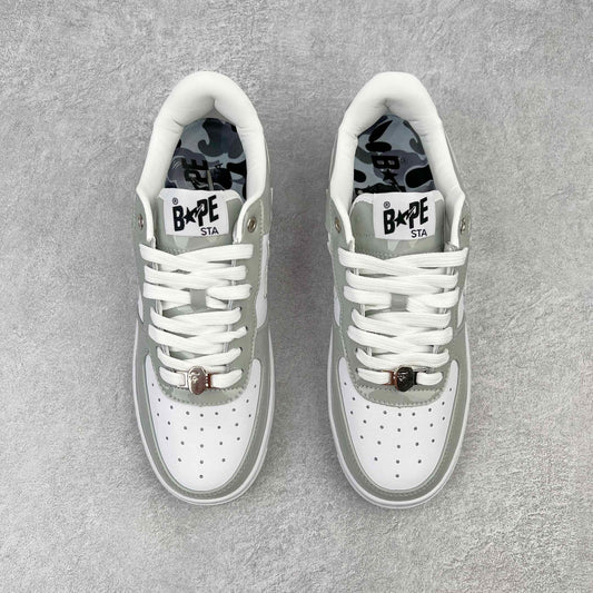 A Bathing Bape Sta White Silver Grey