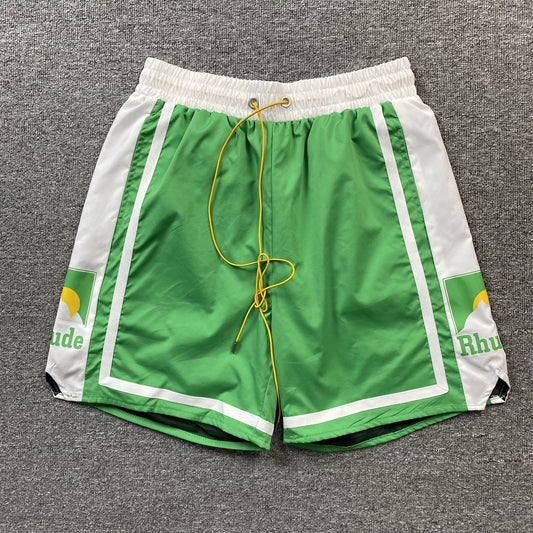 RHUDE SHORTS GREEN