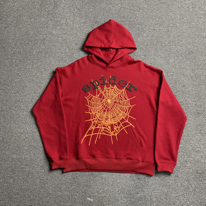 SP5DER WEB HOODIE RED