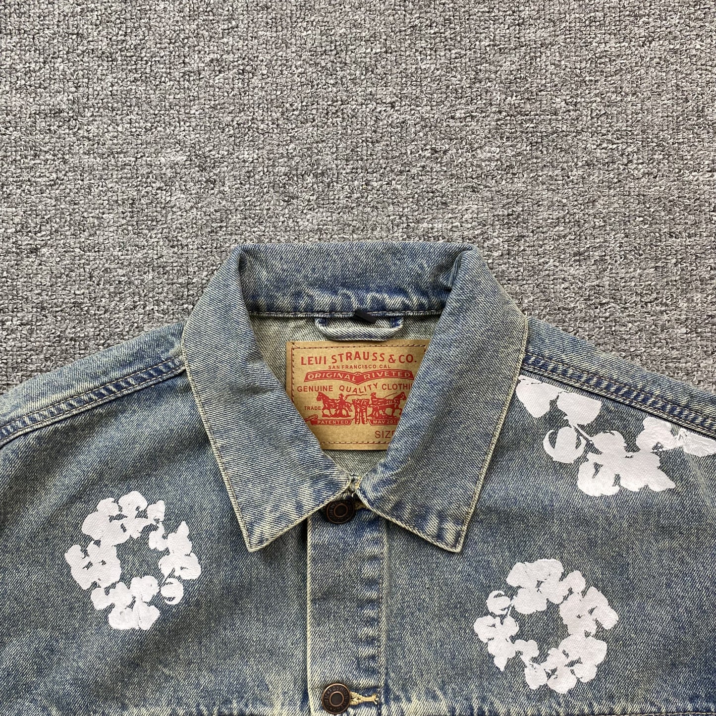 DENIM TEARS X LEVI'S JACKET DIRTY LIGHT WASH