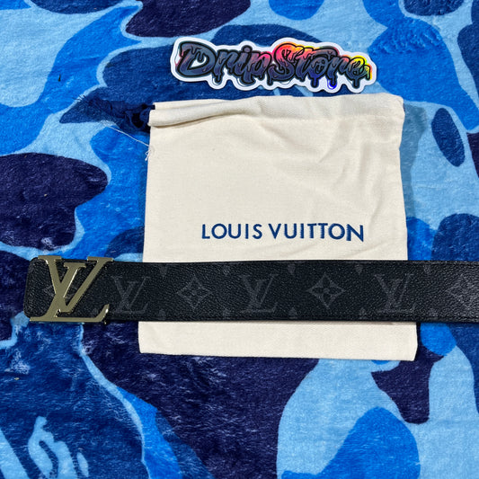 Cinturon LV Monogram Negro/Dorado