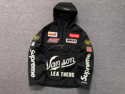 Supreme Vanson Leathers GORE-TEX Shell Jacket Black