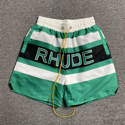 RHUDE SHORTS GREEN