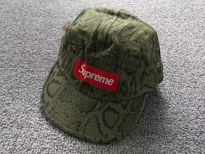 Supreme Washed Chino Twill Camp Cap Snake