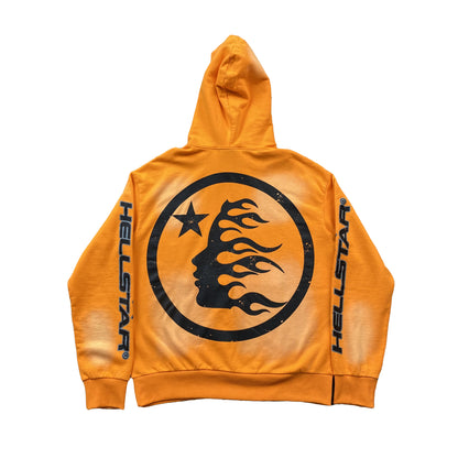 HELLSTAR FIRE HOODIE ORANGE