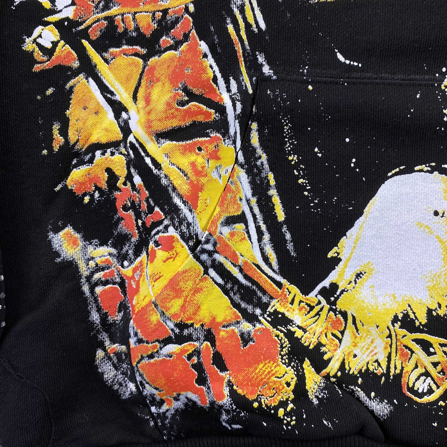 Mixed Emotion Archer Rhinestone Hoodie Black