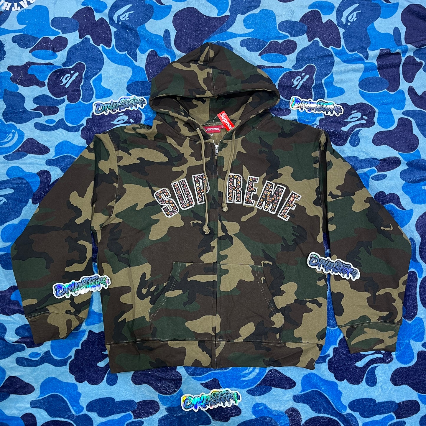 Supreme b.b. Simon Zip Up Jacket Woodland Camo