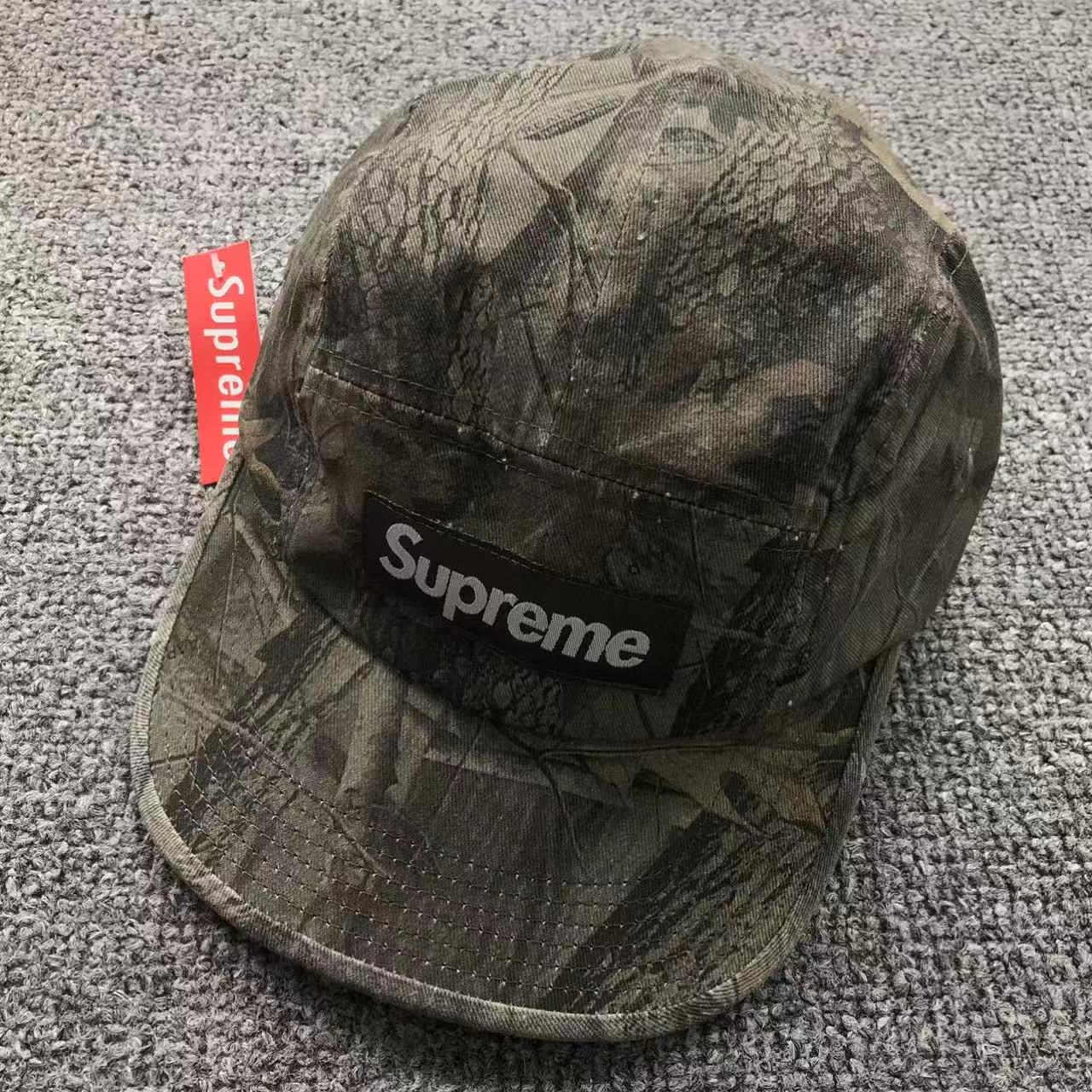 Supreme Washed Chino Twill Camp Cap Realtree Hardwoods Camo