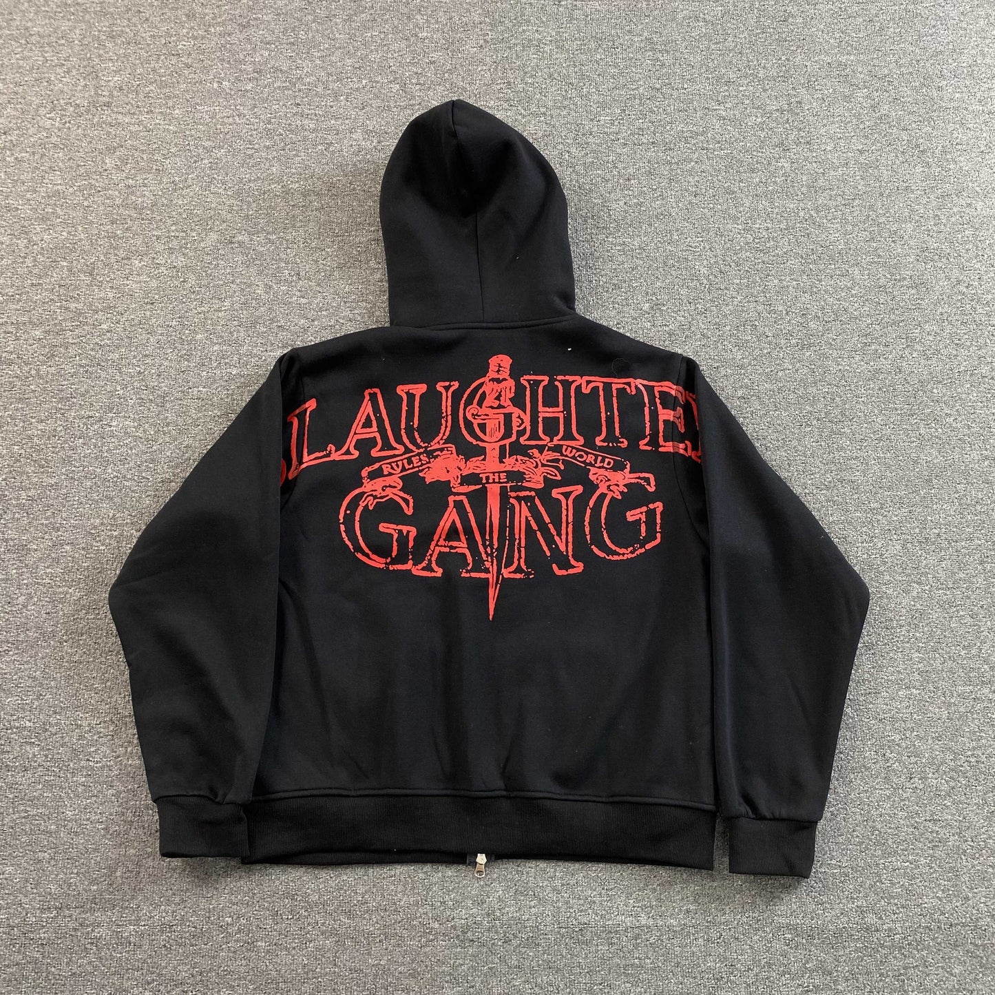 Corteiz x Slaughter Gang 21 Savage Zip Up Black