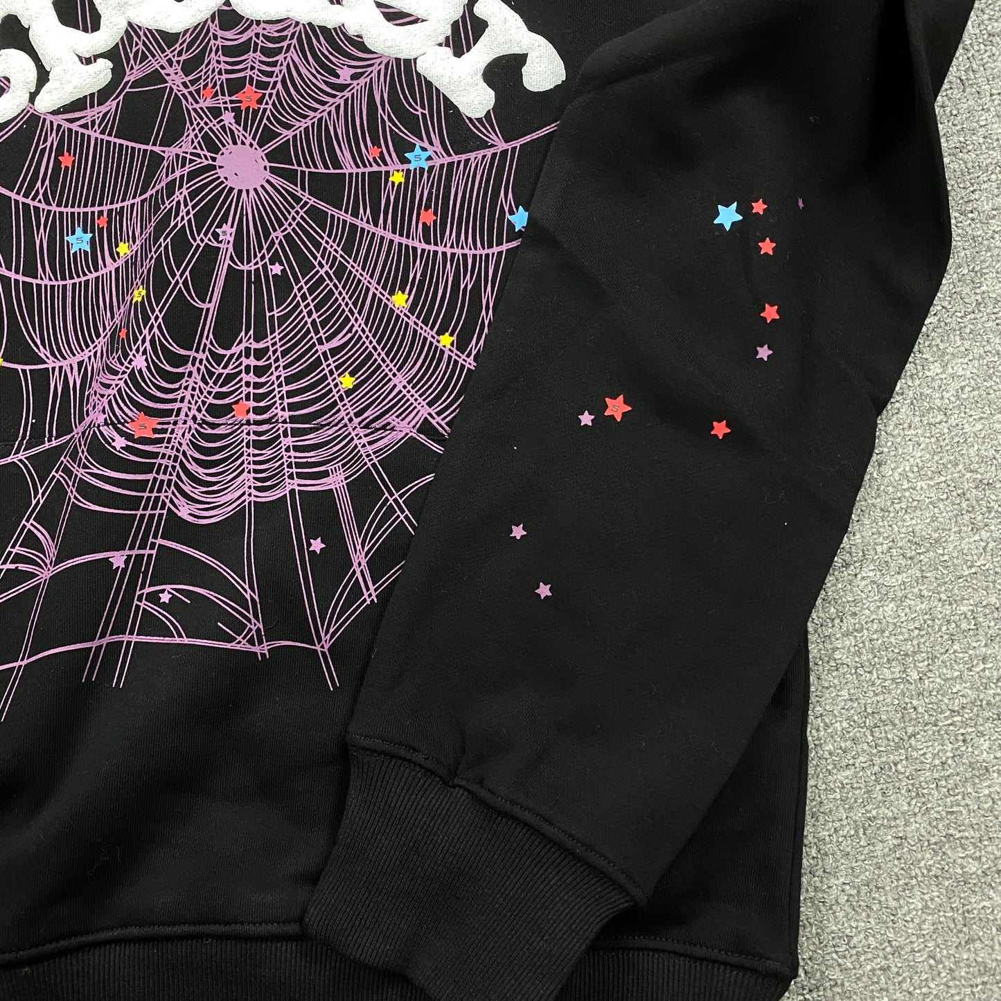 SP5DER WAIT WEB HOODIE BLACK