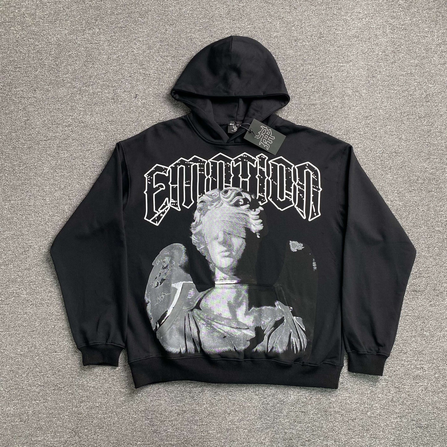 Mixed Emotion Blinded Hoodie Black