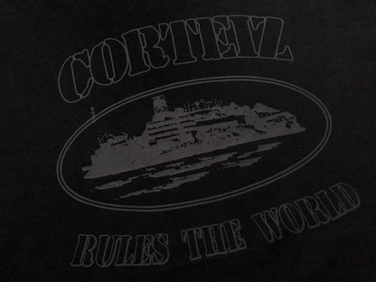 CORTEIZ ALCATRAZ RULES THE WORLD TEE BLACK