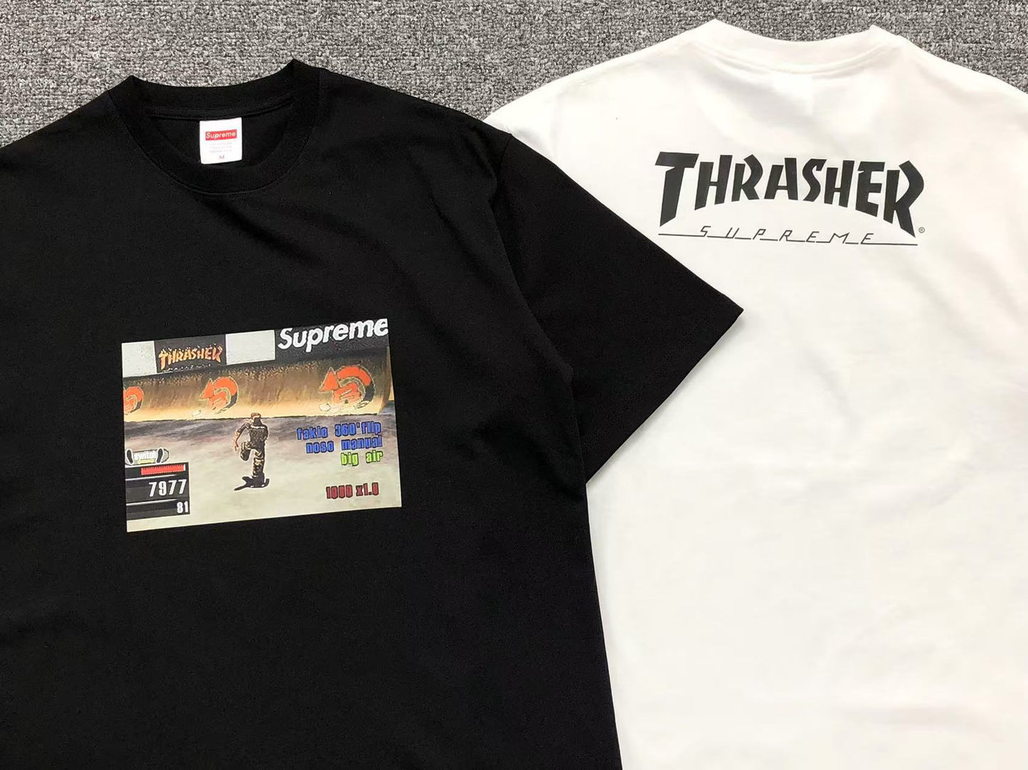 SUPREME THRASHER GAME TEE BLACK