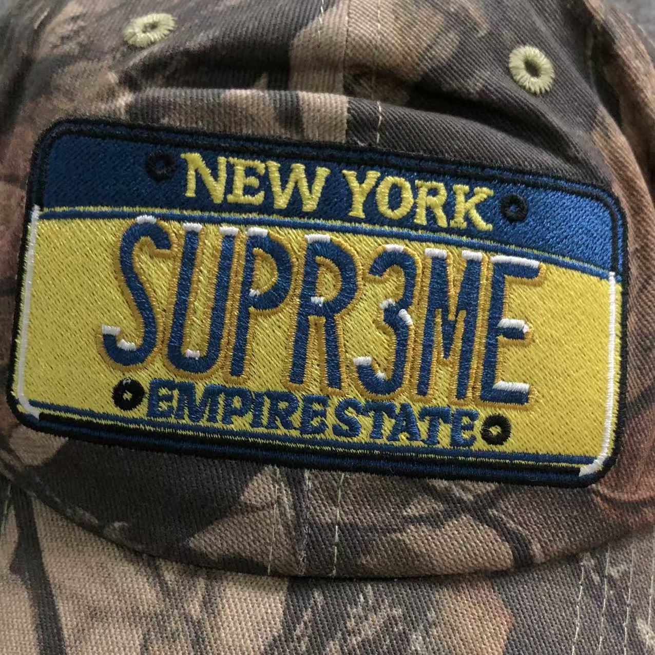 Supreme License Plate 6-Panel Camo