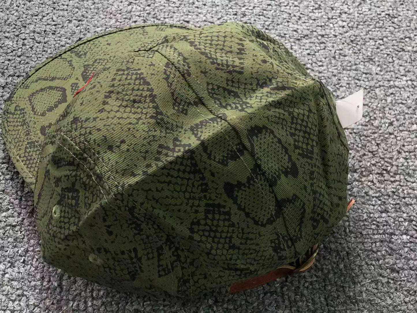 Supreme Washed Chino Twill Camp Cap Snake