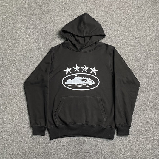 CORTEIZ ALCATRAZ 4 STARZ HOODIE BLACK