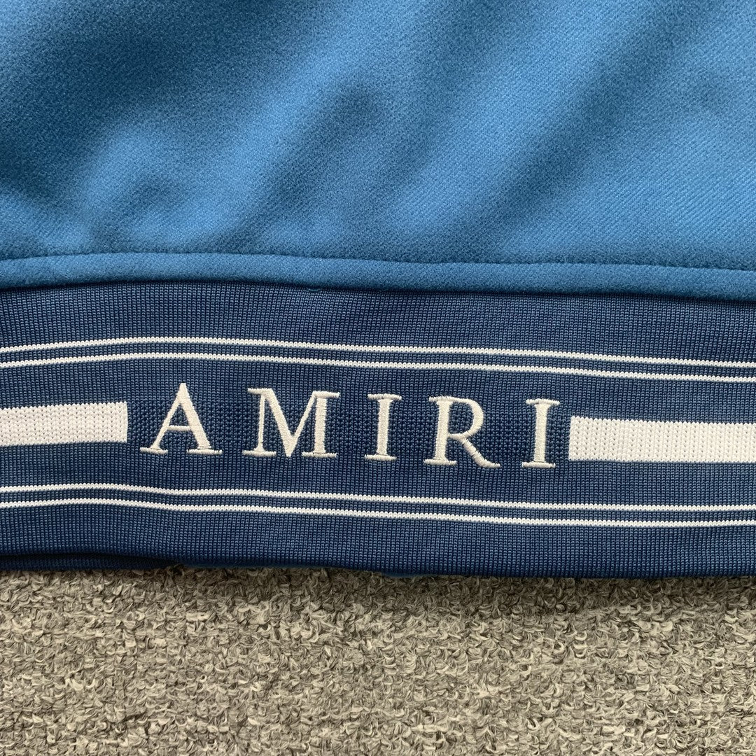 AMIRI PEGASUS VARSITY BOMBER JACKET LIGHT BLUE