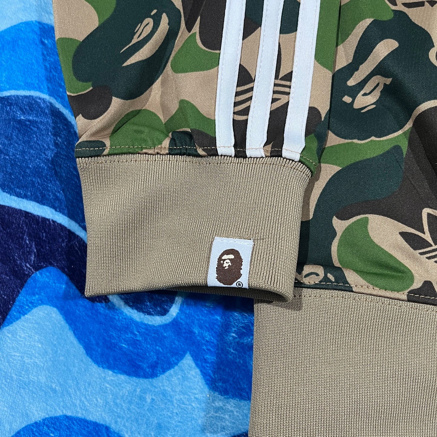 Campera Bape x Adidas Shark Verde Camo XXL