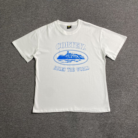 CORTEIZ ALCATRAZ RULES THE WORLD TEE WHITE