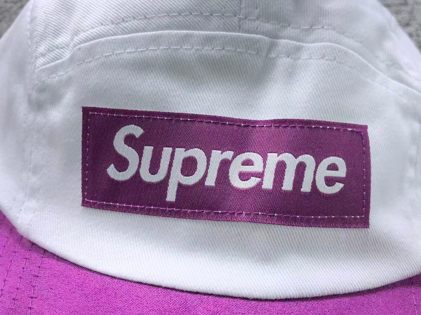 Supreme Suede Visor Camp Cap Natural