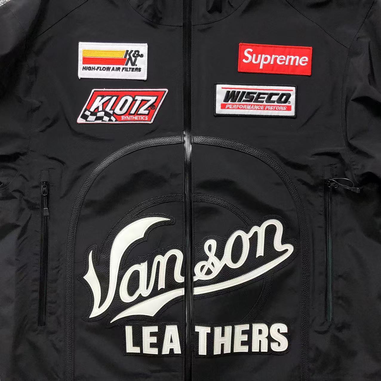 Supreme Vanson Leathers GORE-TEX Shell Jacket Black