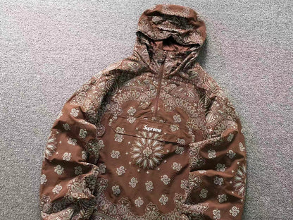 Supreme Reflective Bandana Anorak Brown