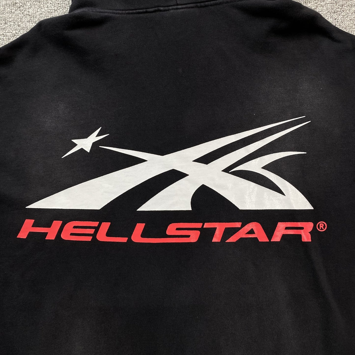 HELLSTAR AIRBRUSHED SKULL HOODIE BLACK