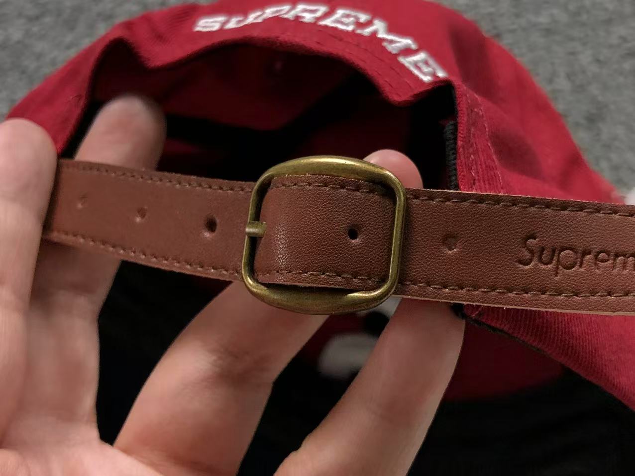 Supreme 2-Tone S Logo 6-Panel Cap Red