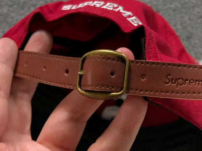 Supreme 2-Tone S Logo 6-Panel Cap Red