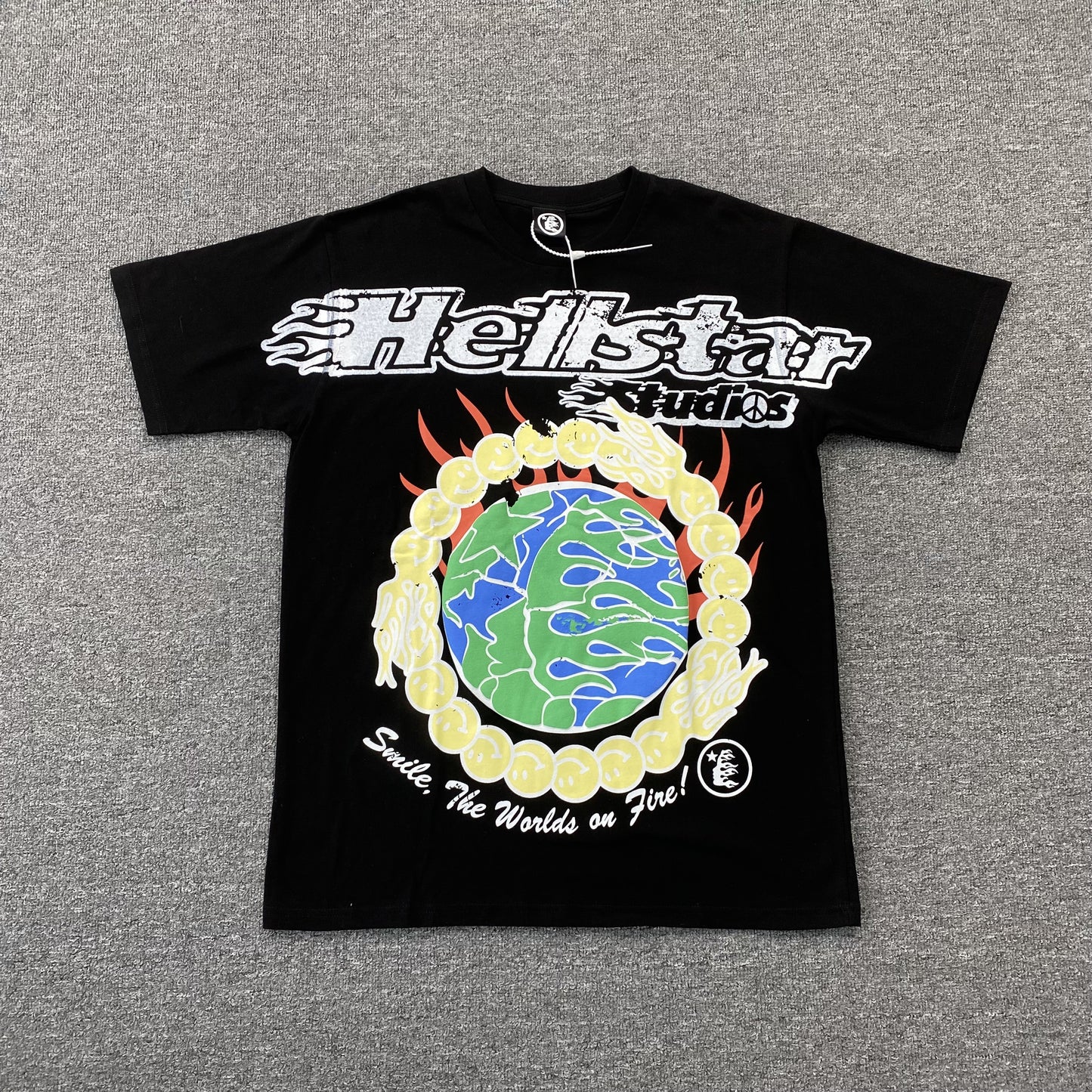 HELLSTAR STUDIOS GLOBE TEE BLACK