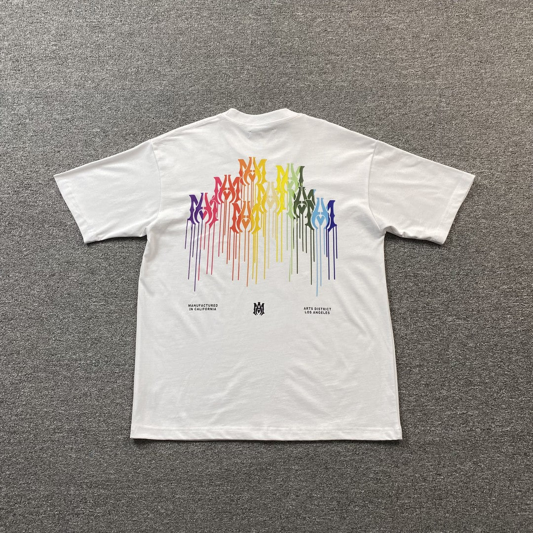 AMIRI MA DRIP COLLAGE TEE WHITE