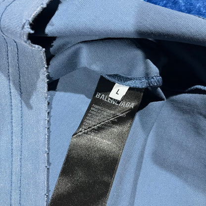 Remera Balenciaga Tape Celeste L