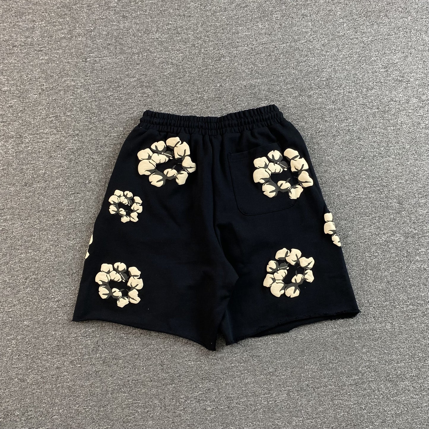 DENIM TEARS X CPFM CACTUS TEARS WREATH SHORTS BLACK