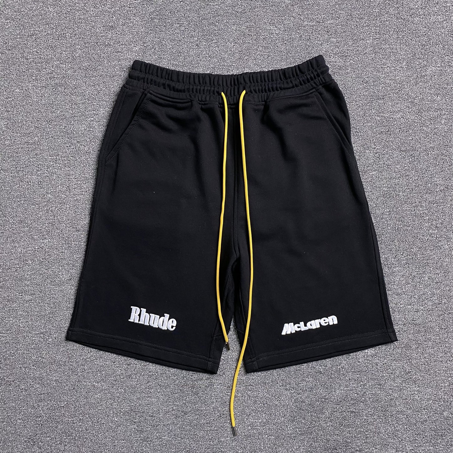 RHUDE X MCLAREN SHORTS BLACK