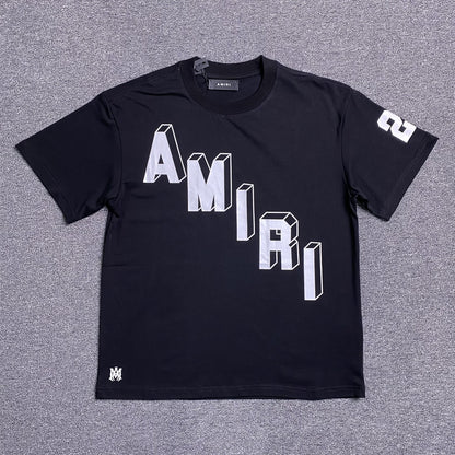 AMIRI COLLEGIATE TEE BLACK