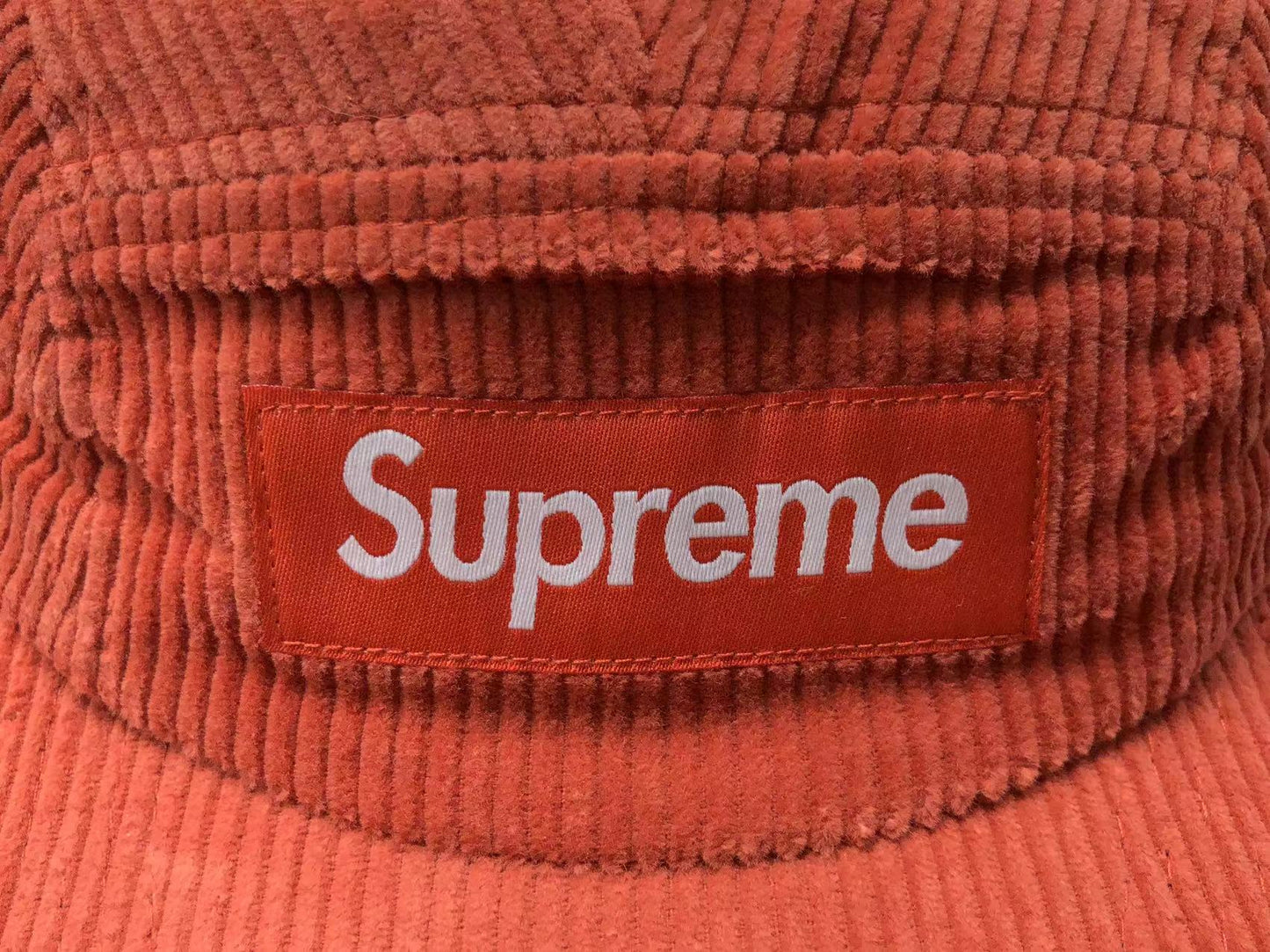 Supreme Corduroy Camp Cap Coral