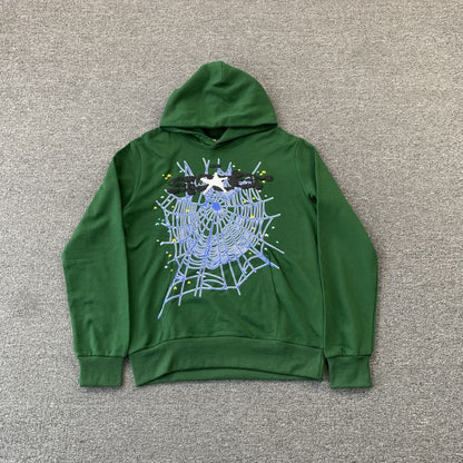 SP5DER WEB HOODIE HUNTER GREEN