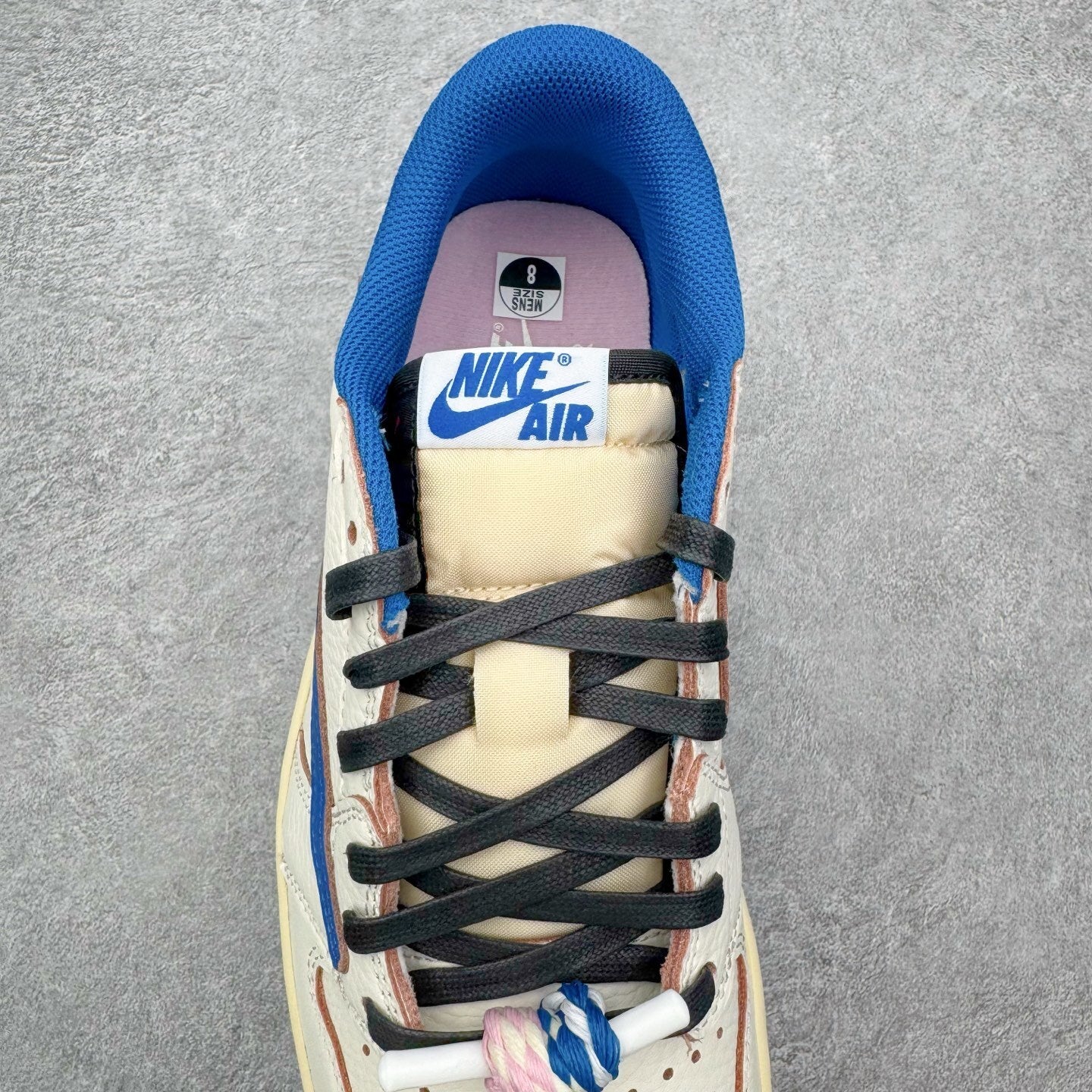 Jordan 1 Low Fragment X Travis Scott Sail Military Blue
