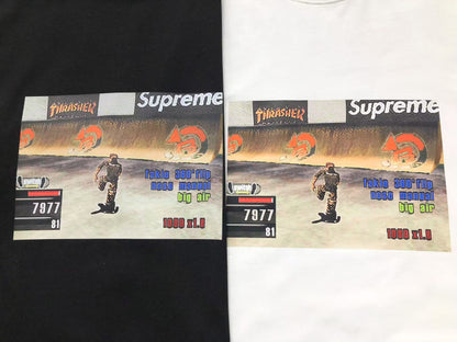 SUPREME THRASHER GAME TEE BLACK