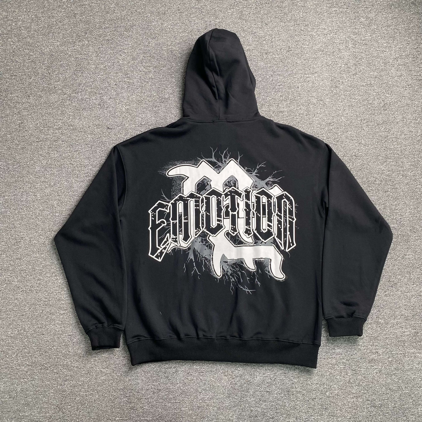 Mixed Emotion Blinded Hoodie Black