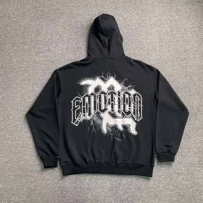 Mixed Emotion Blinded Hoodie Black