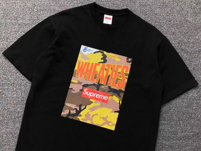 SUPREME WHEATIES TEE BLACK