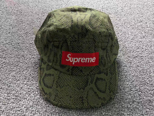 Supreme Washed Chino Twill Camp Cap Snake