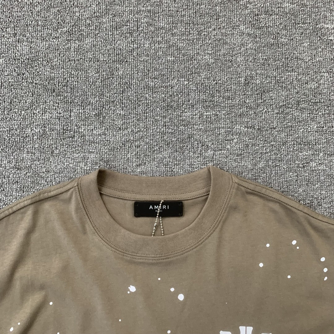 AMIRI BANDANA BLEACH MA TEE BEIGE