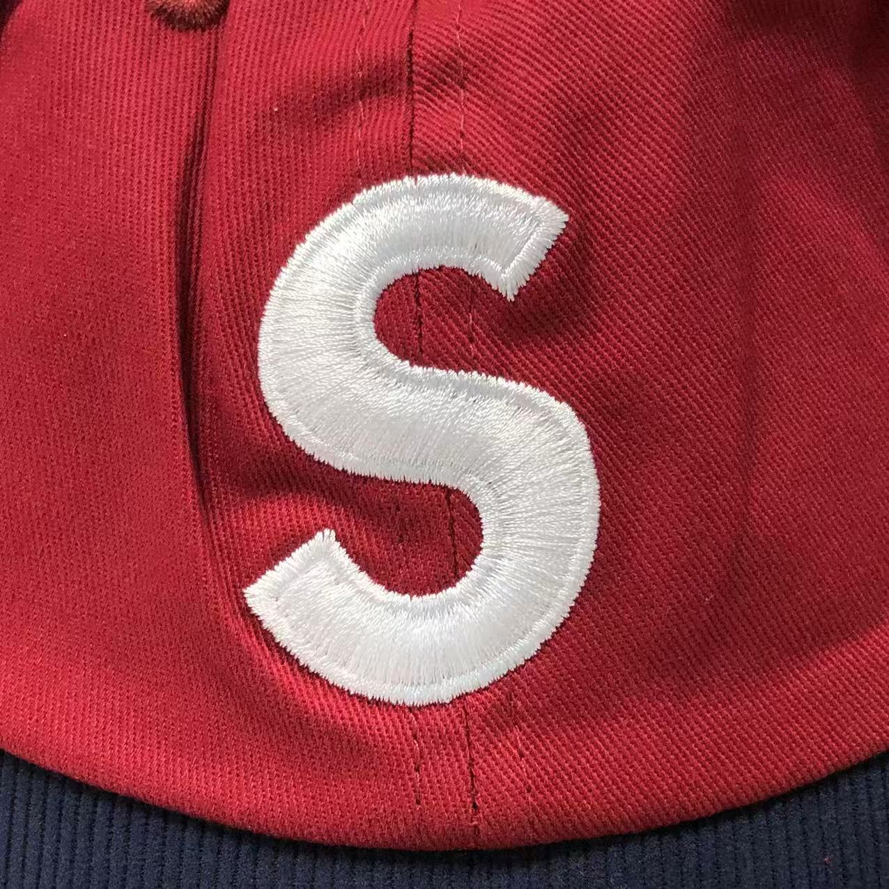 Supreme 2-Tone S Logo 6-Panel Cap Red