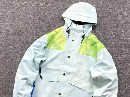 KAWS X THE NORTH FACE RETRO 1986 MOUNTAIN JACKET ICE BLUE 86