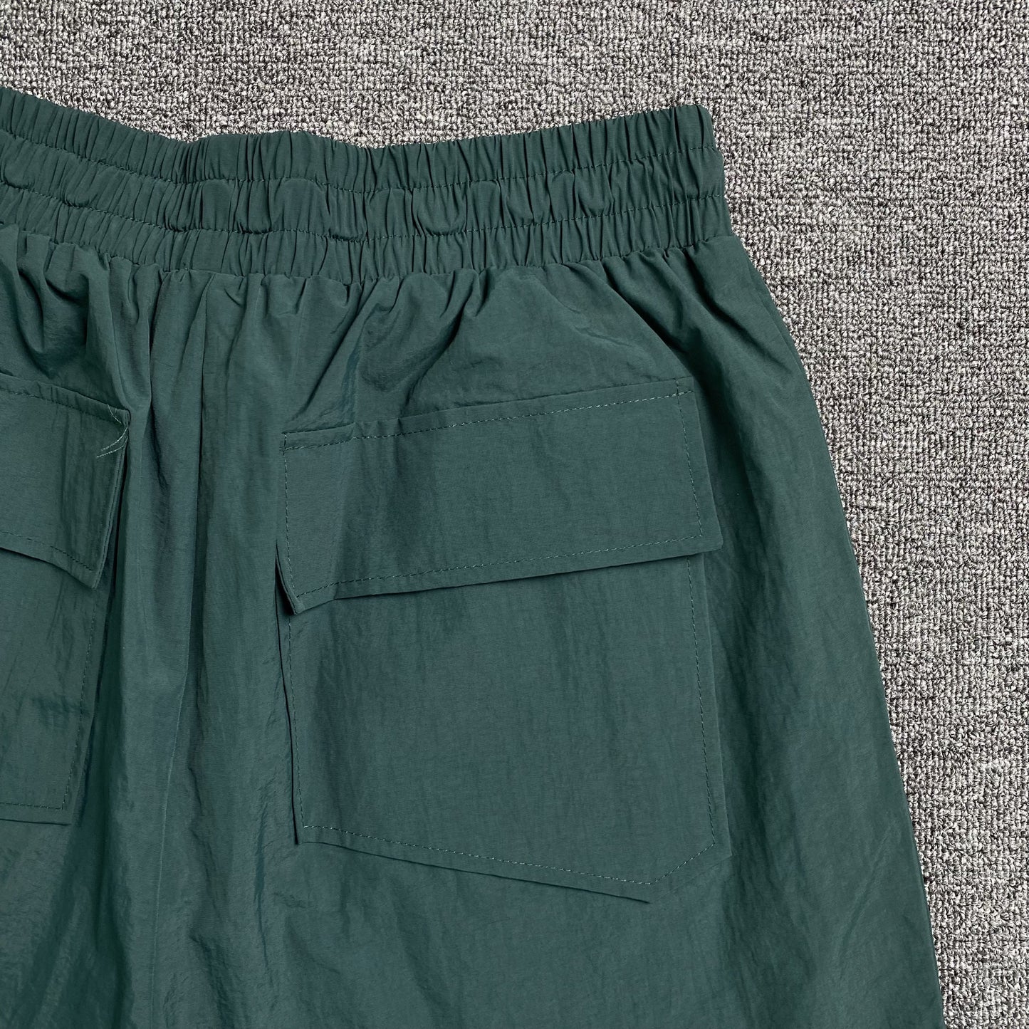 RHUDE RH LOGO SHORTS GREEN