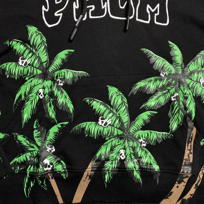 PALM ANGELS PALMS & SKULL HOODIE BLACK